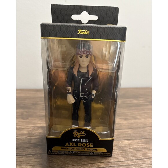 New In Box Funko Gold Axl Rose Guns & Roses Premium VINYL FIGURE GnR - Picture 1 of 6